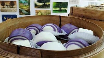 Purple sweet potato steamed bun (Mantou) recipe