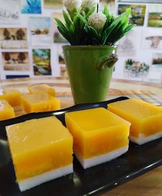 Mango Coconut Agar Agar recipe