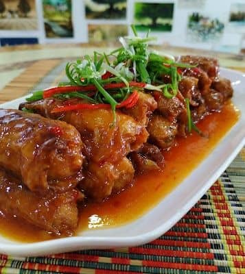 Bean Curd Rolls With Sweet And Sour Plum Sauce recipe