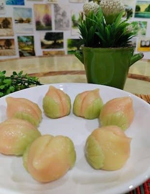 Longevity Peach Ang Ku Kueh recipe