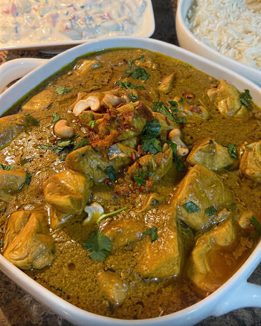 Chicken Korma with Raita recipe