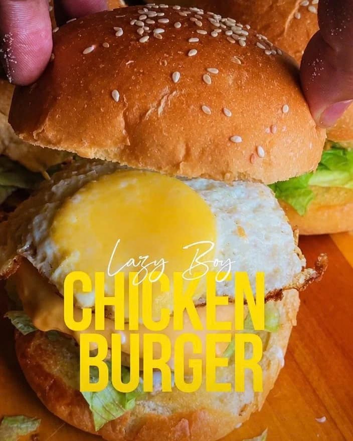 Lazy Boy Chicken Burger recipe