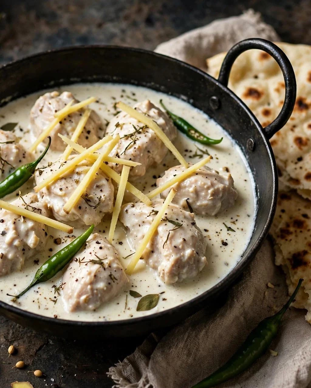 White Chicken Karahi - Restaurant Style recipe