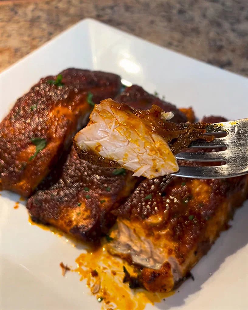Oven-Baked Marinated Salmon recipe