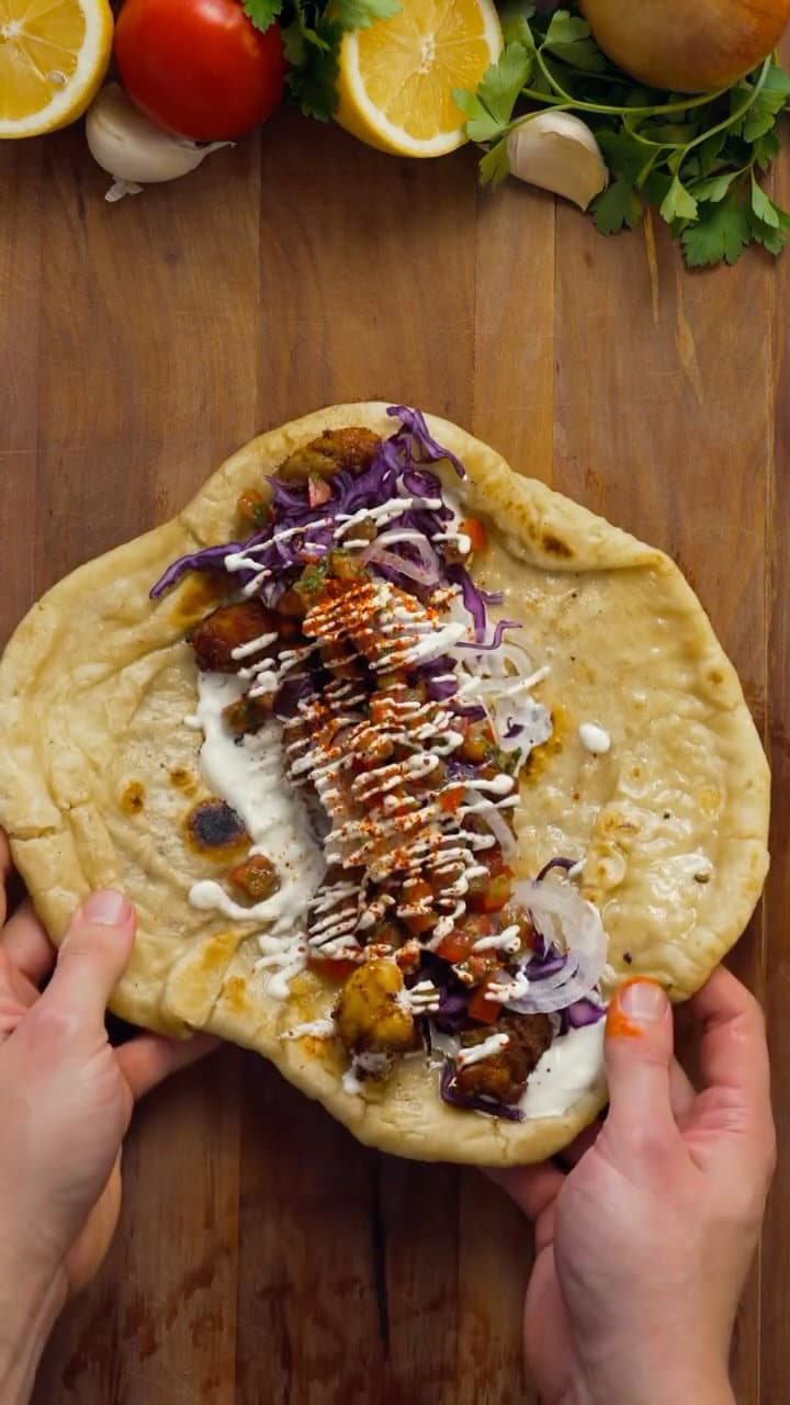 Chicken Shawarma Flatbread recipe