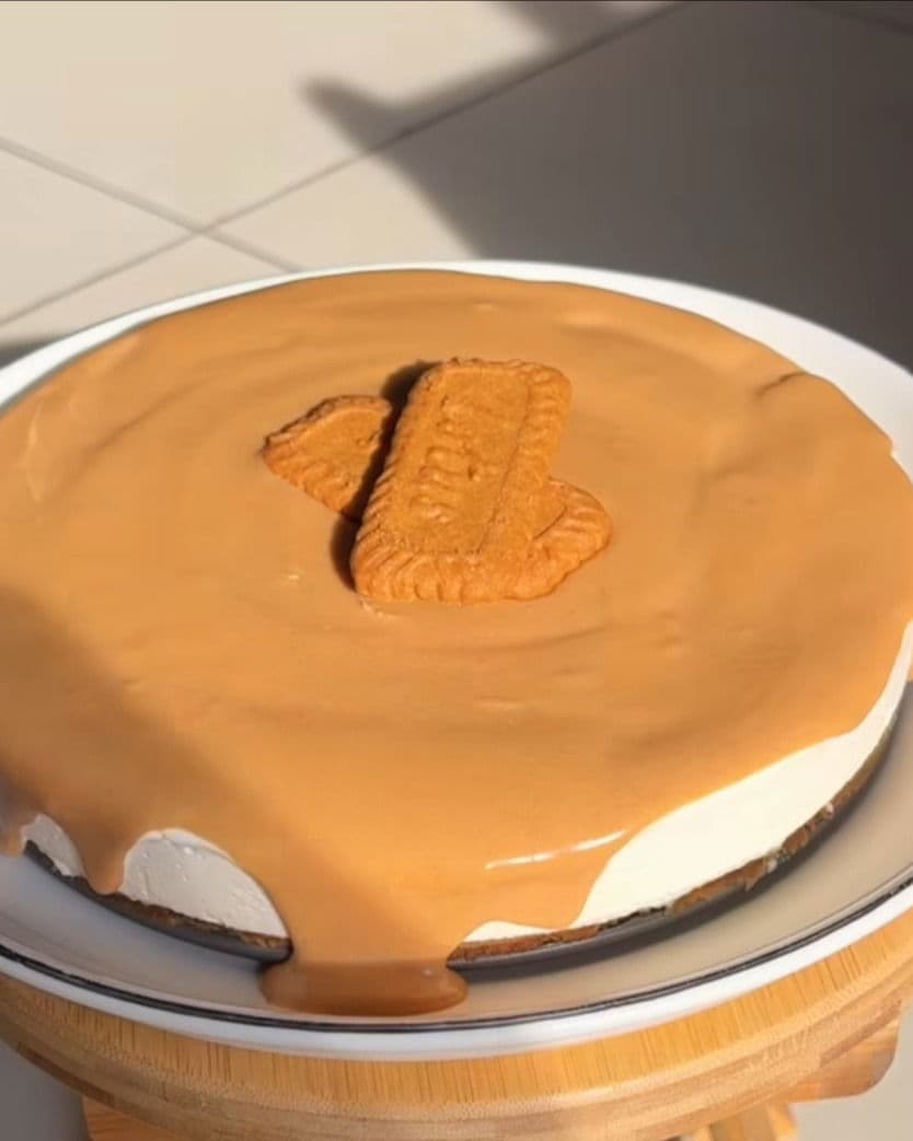 No Bake Lotus Biscoff Cheesecake recipe