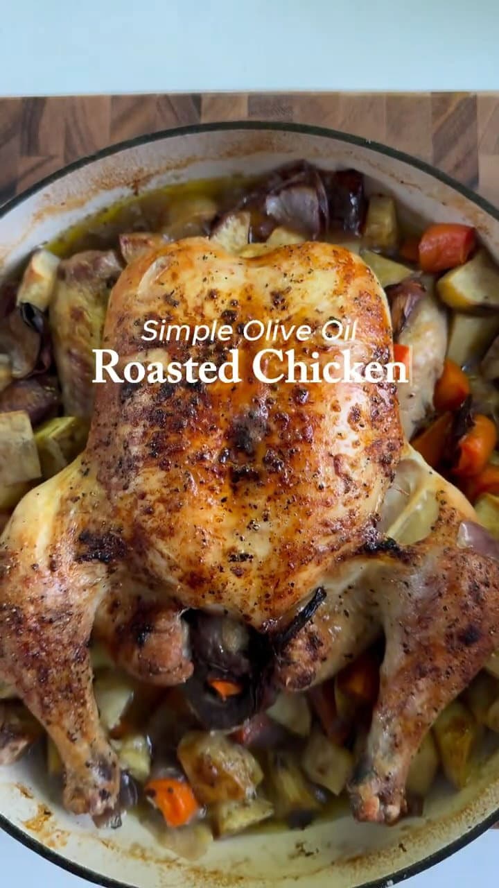 GF/DF Simple Olive Oil Roasted Chicken recipe