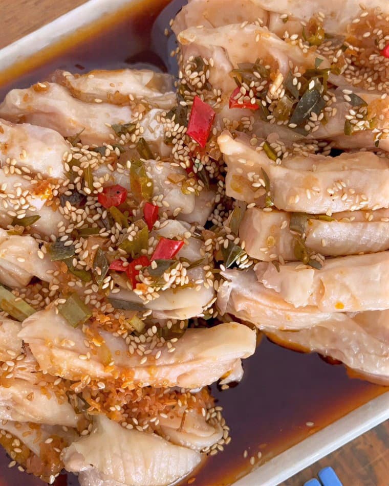 Saliva Chicken (Sichuan Cold Chicken in Chili Oil) recipe