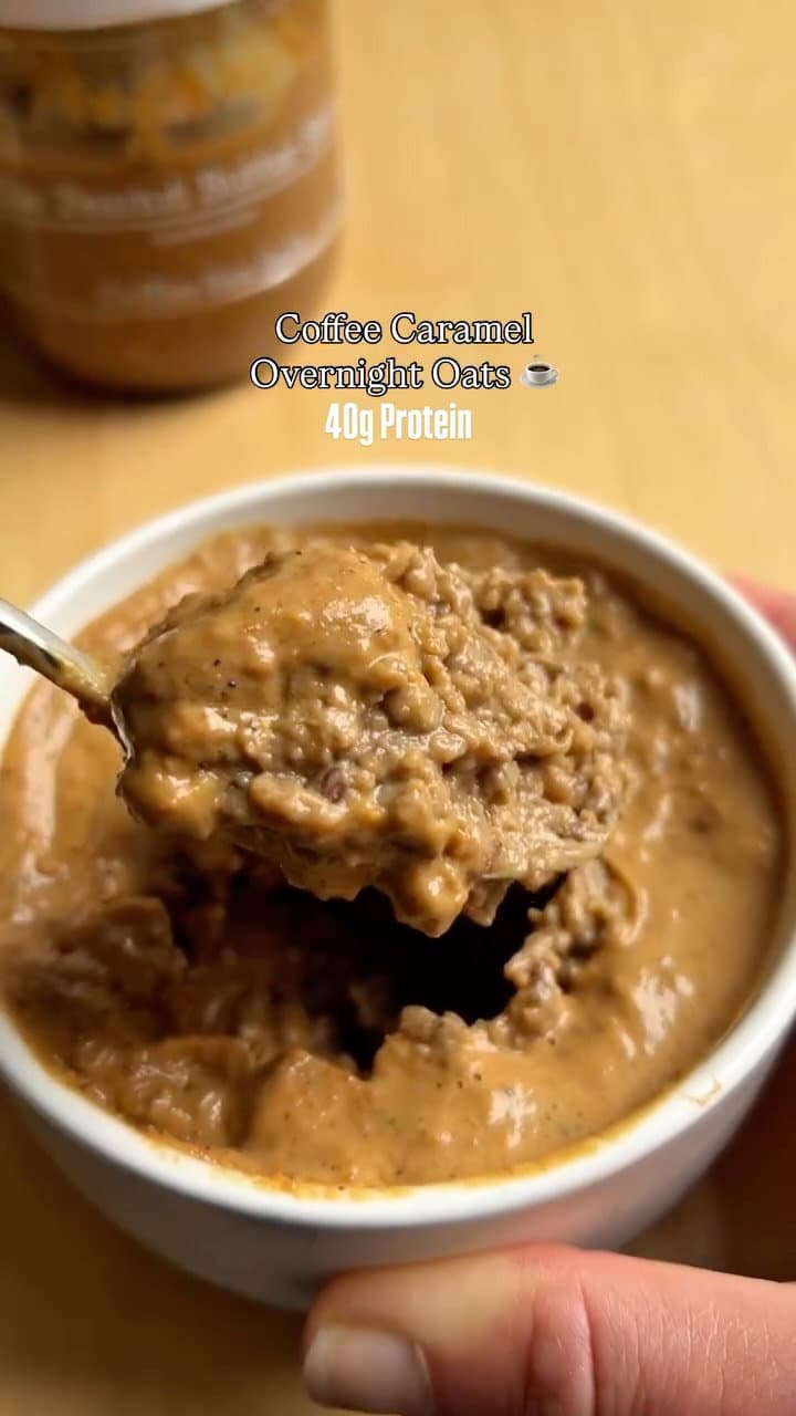 Caramel Latte Overnight Oats recipe