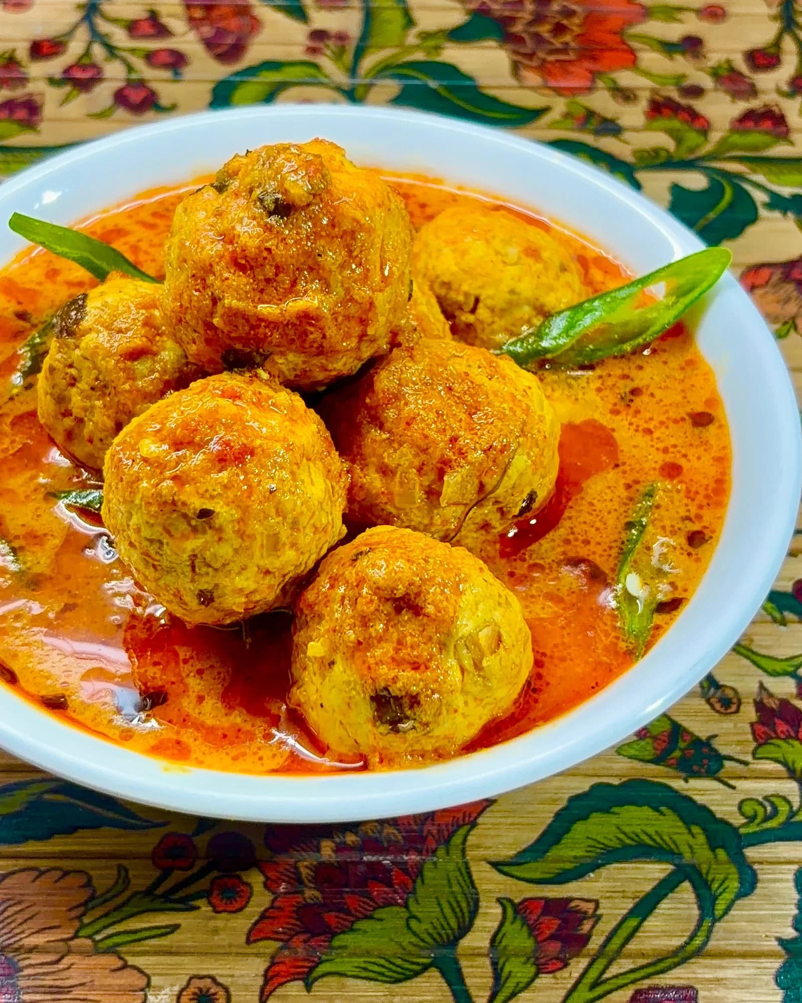 No-Fry Chicken Kofta Curry recipe