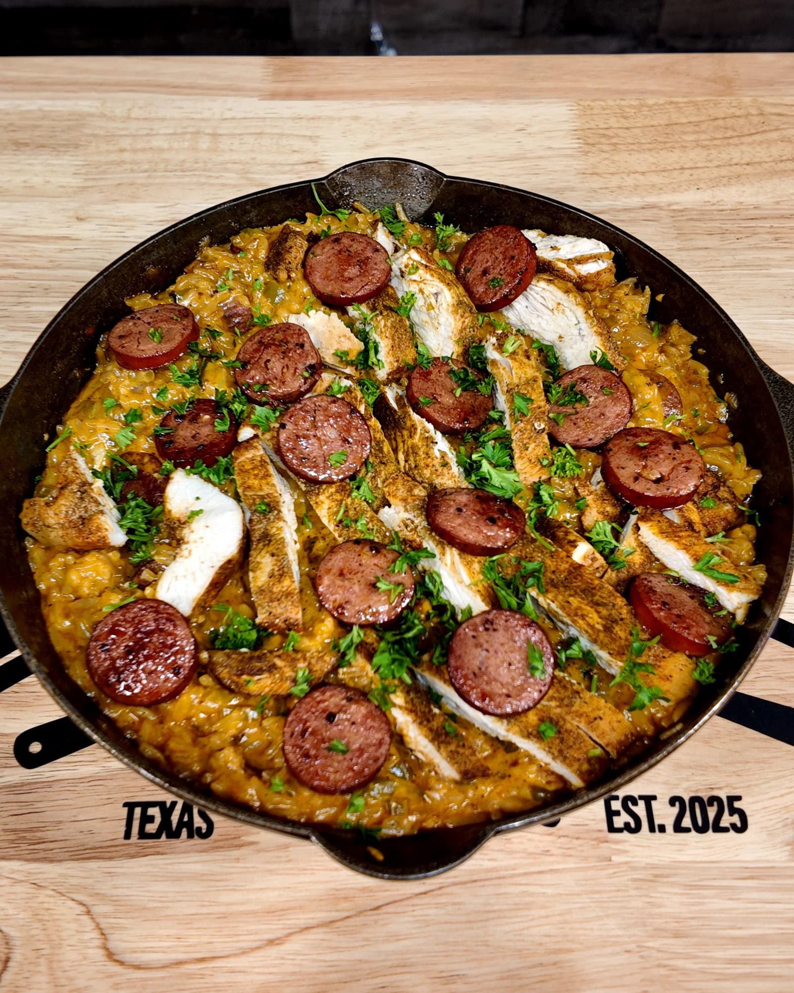Creamy Cajun Chicken & Rice Skillet recipe