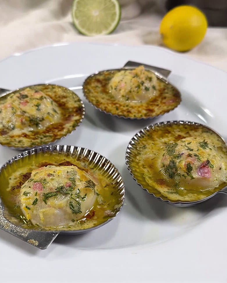Scallops in Escargot Butter recipe