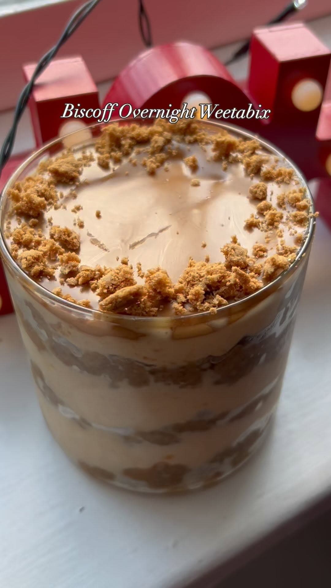 Overnight Weetabix with Biscoff and Protein Yoghurt recipe