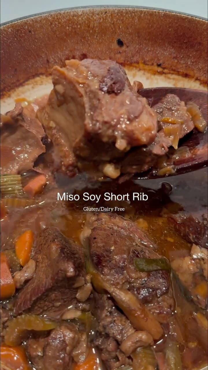 GF/DF Miso Soy Short Rib recipe