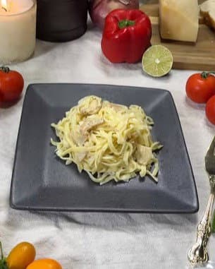 Creamy Mushroom Egg Noodles recipe