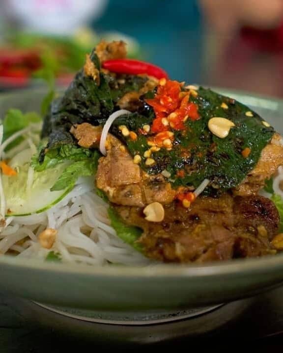 Chargrilled Pork and Betel Leaves recipe
