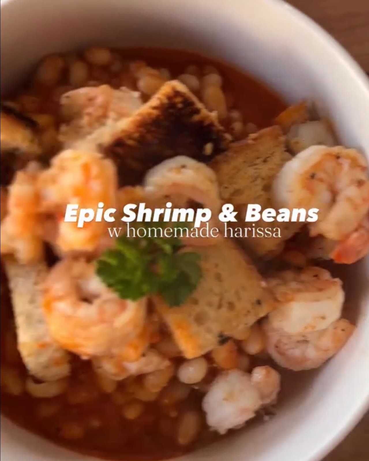 Epic Shrimp & Beans with Homemade Harissa recipe