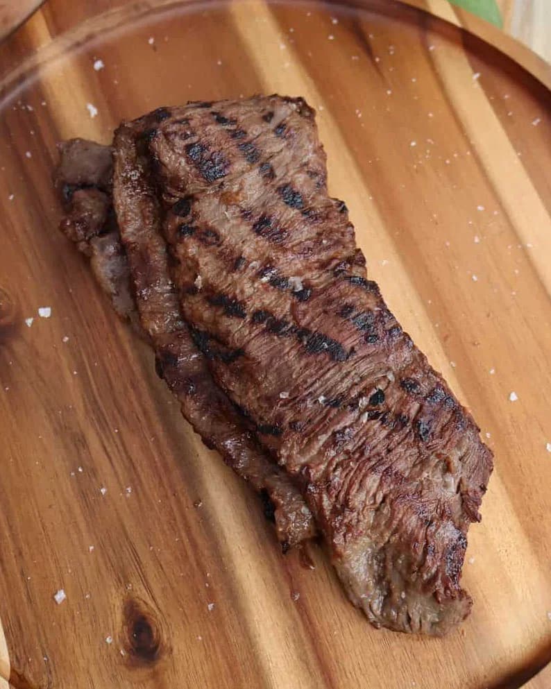 Marinated Skirt Steak with Sesame Compound Butter recipe