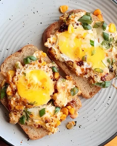 Corn and Cheese Egg Skillet recipe