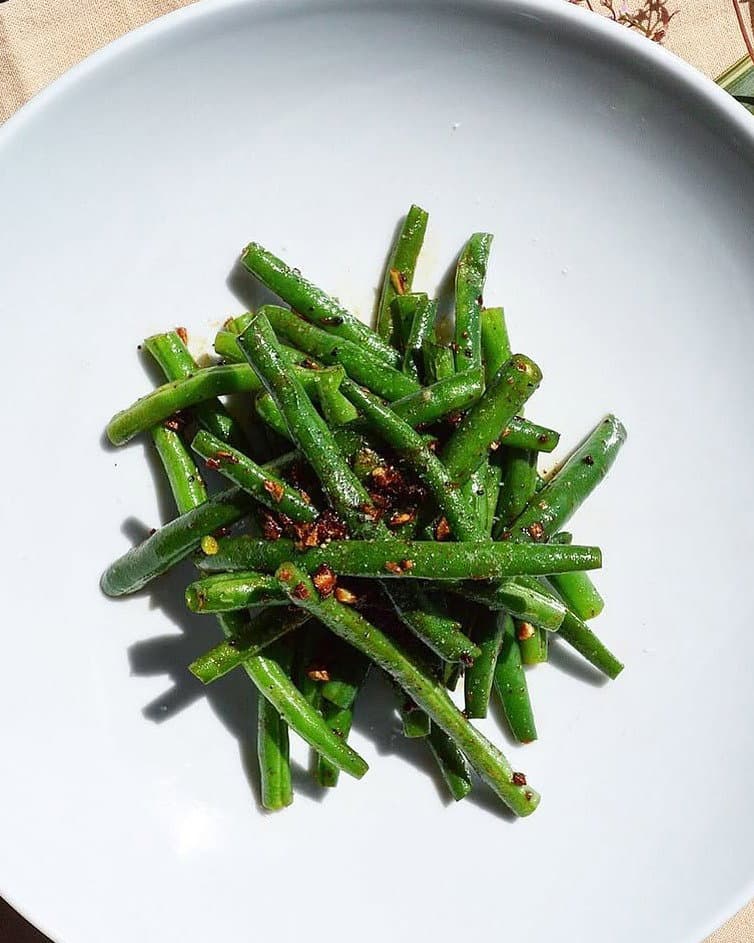 Garlic Green Beans with Soy Sauce recipe