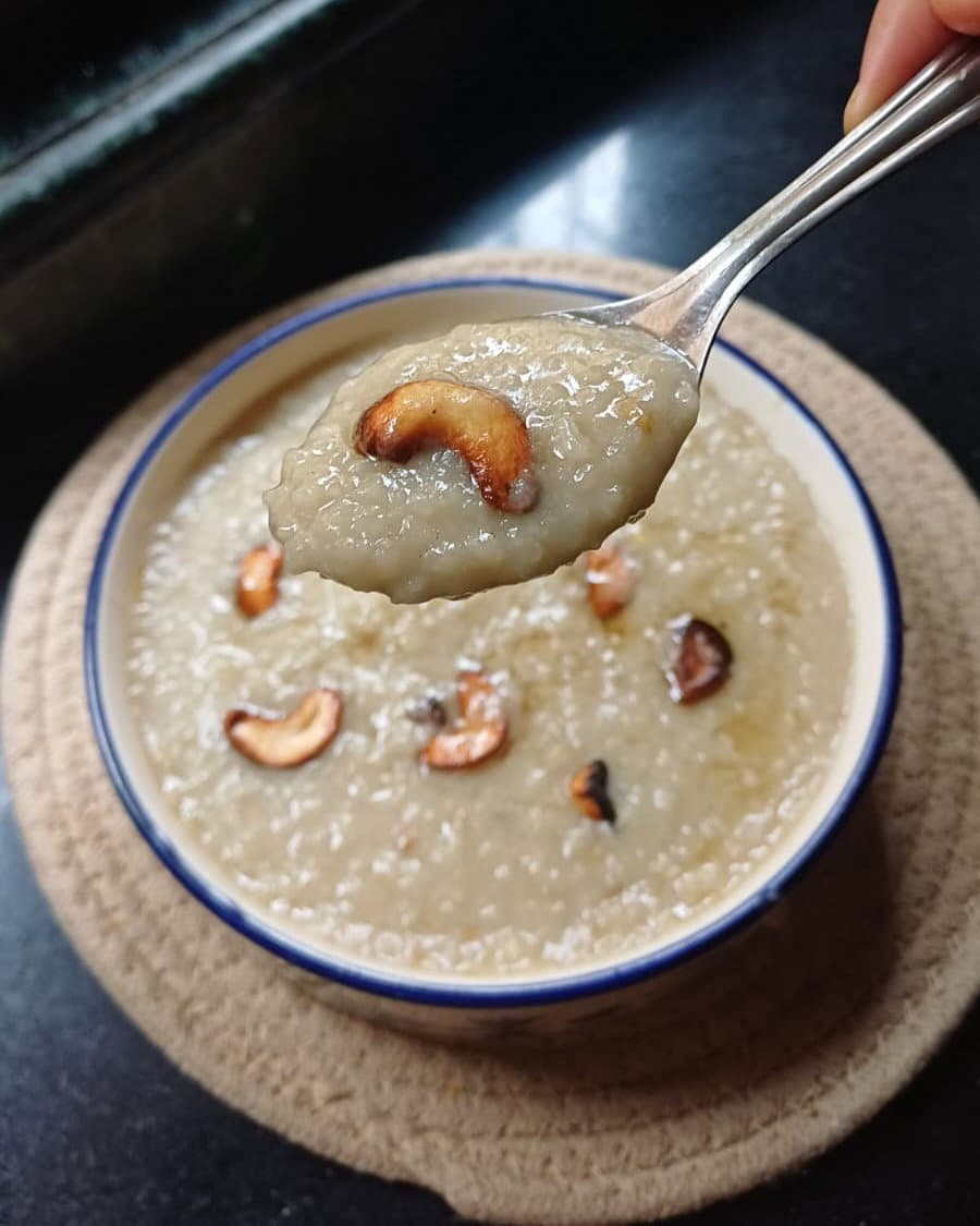 New Moon Traditional Konkani Porridge | Aati Amavasya Ganji | Mentha da Ganji recipe