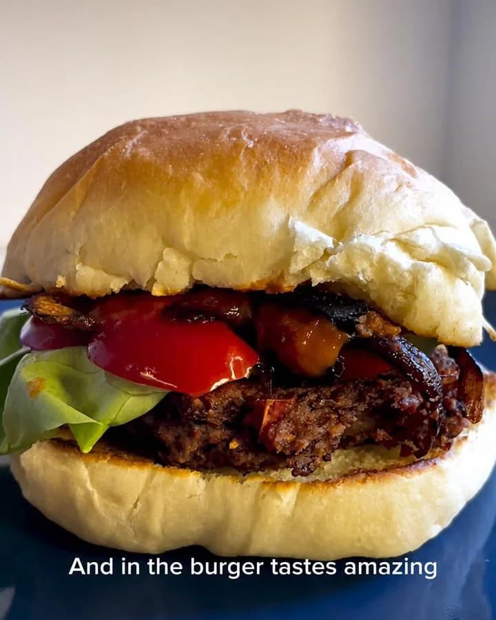 Mushroom Black Bean Veggie Burgers recipe
