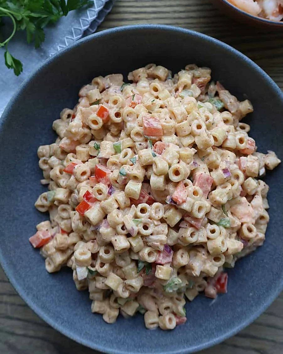 Old Bay Shrimp Macaroni Salad recipe