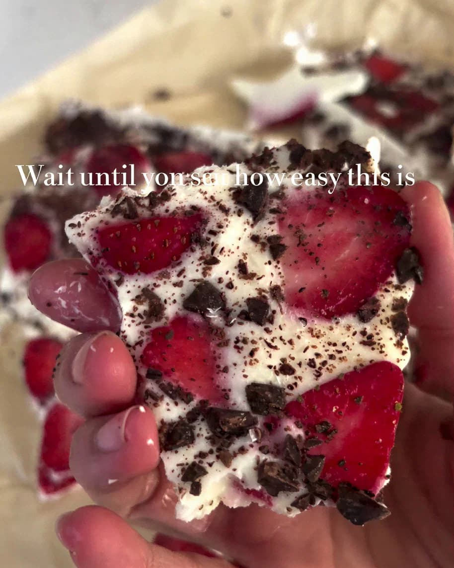 Frozen Yoghurt Bark recipe