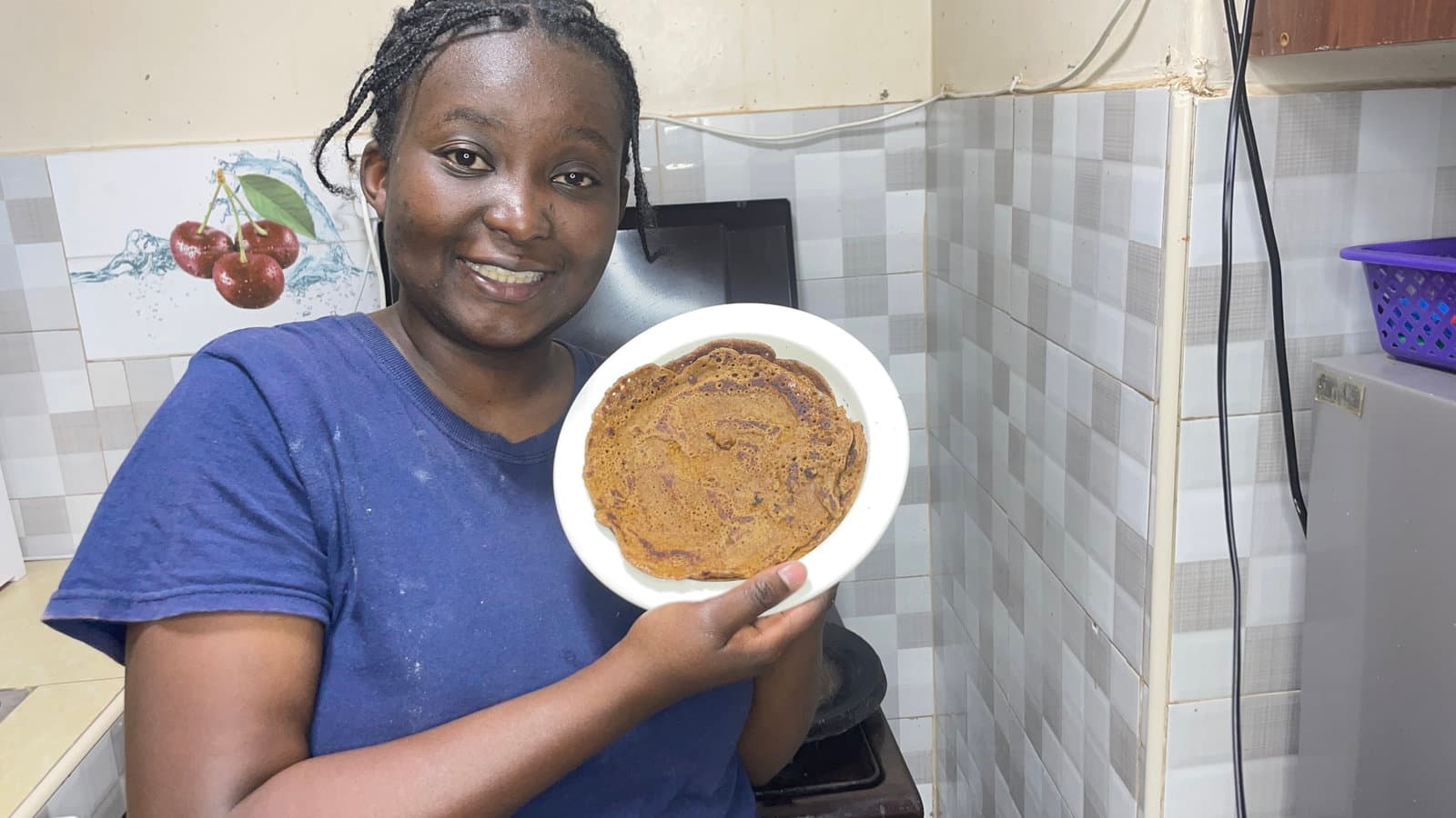 Japanese Sweet Potato Flour Pancakes recipe