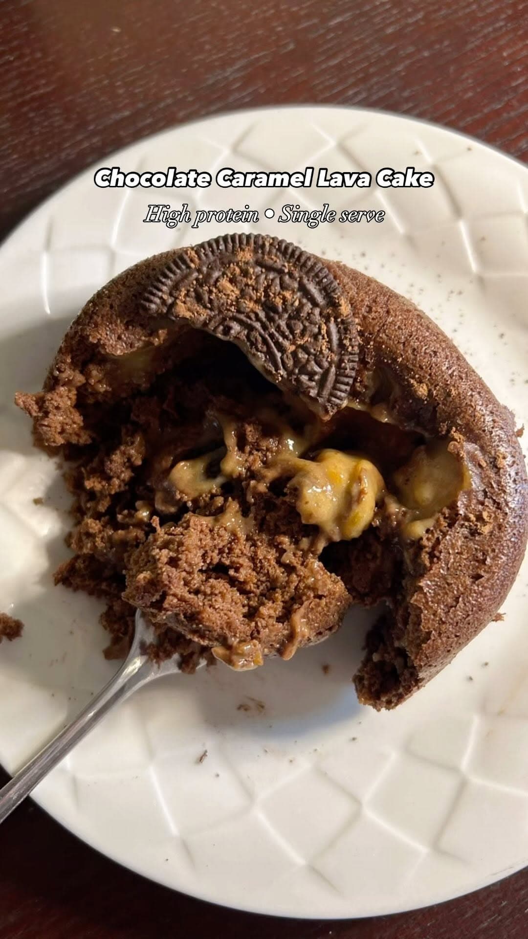 High Protein Chocolate Lava Cake recipe