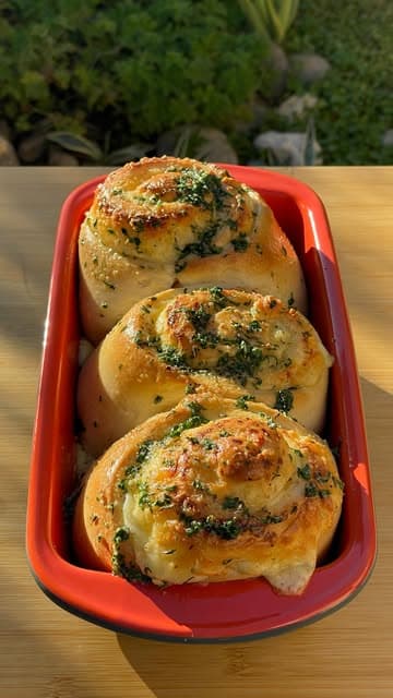 Garlic Herb Cheese Rolls recipe