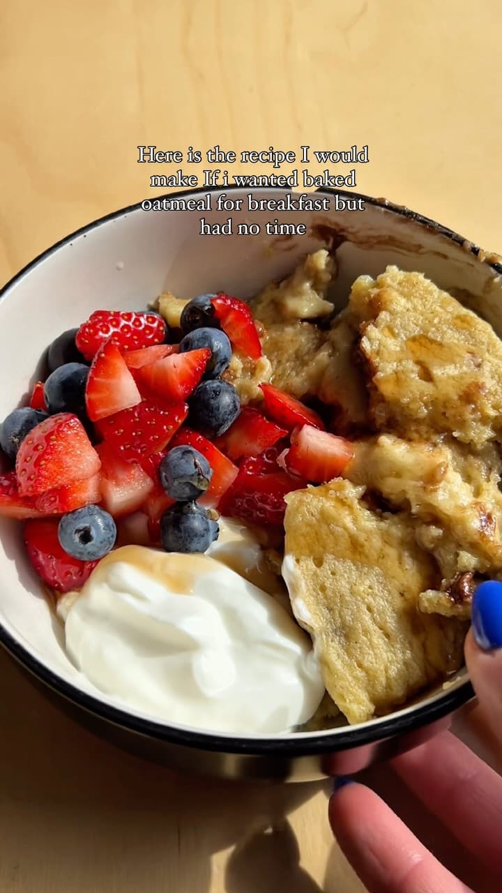 Microwave Baked Oats recipe