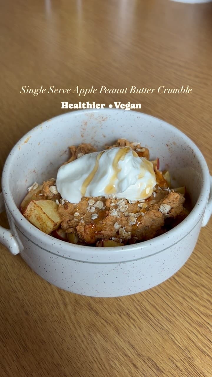 Peanut Butter Apple Crumble recipe