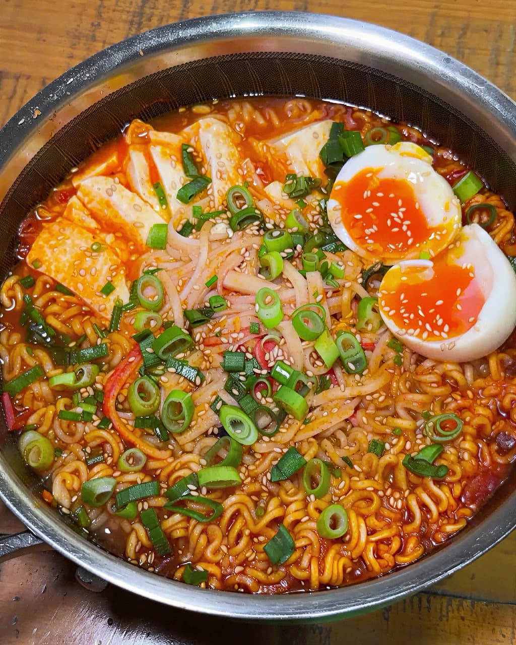 Seafood Stick and Tofu Shin Ramyun recipe