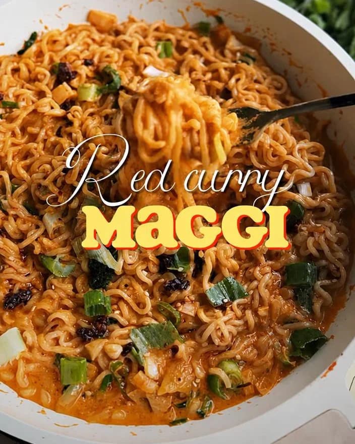 Red Curry Maggi recipe