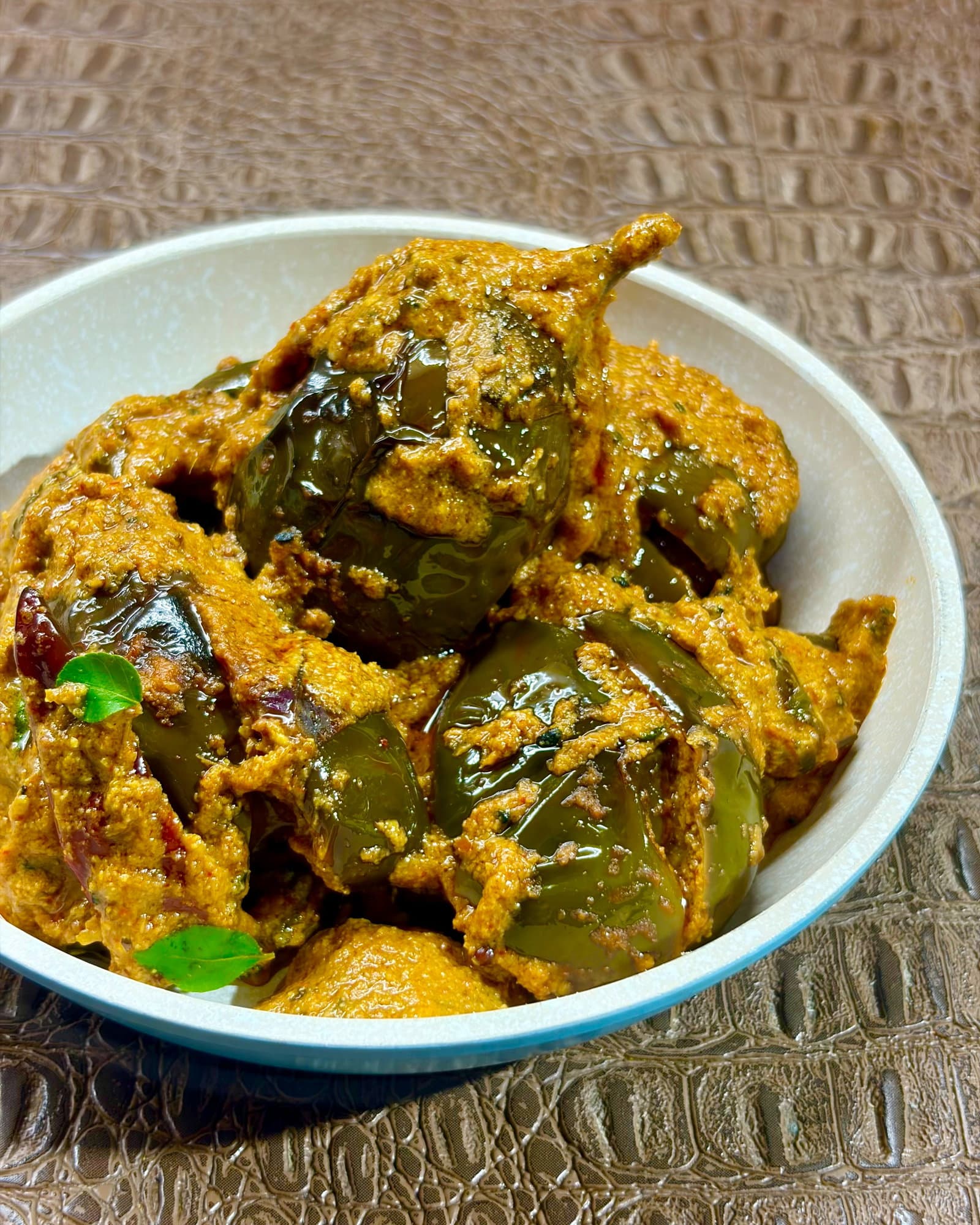 Hyderabadi Bagara Baingan (Baby Eggplant Curry) recipe