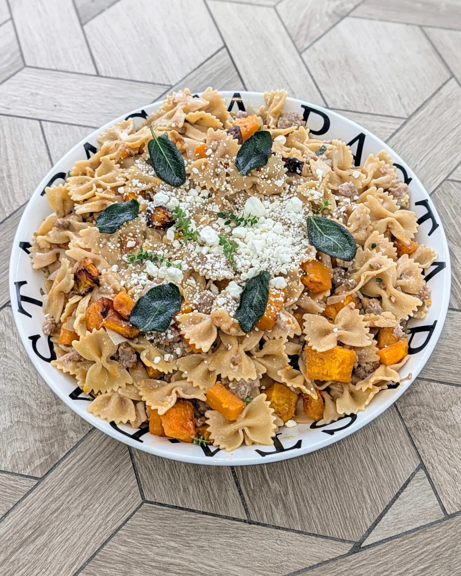 Butternut Sage Farfalle recipe