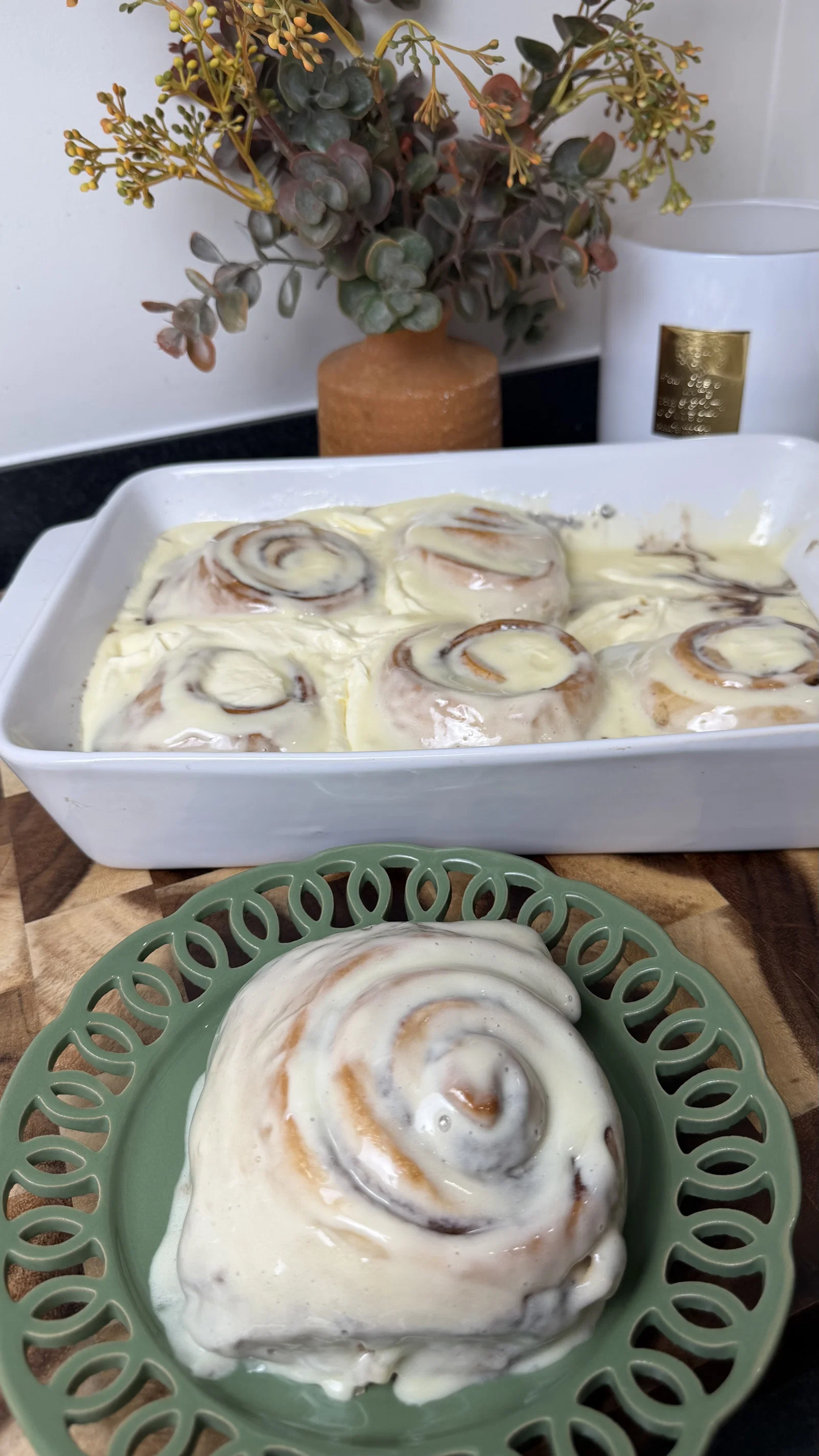 Gooey Cinnamon Rolls with Cream Cheese Frosting recipe