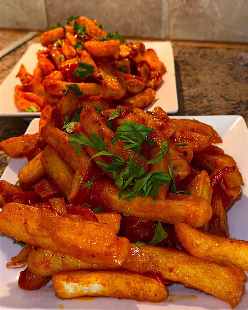 Spicy Masala Fries recipe