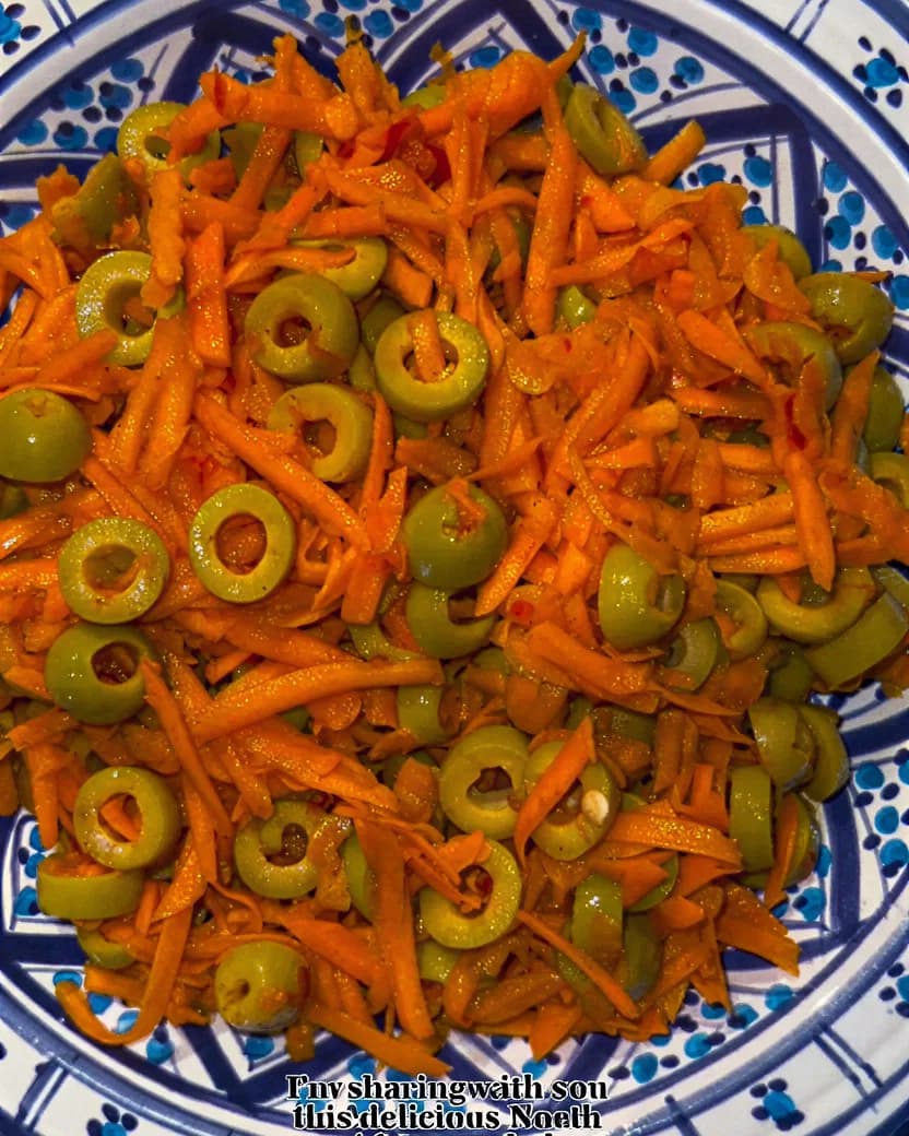 Carrots and Olives Salad recipe