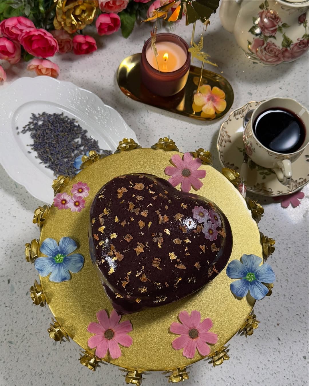 Heart-Shaped Mousse Cake for Valentine's Day recipe