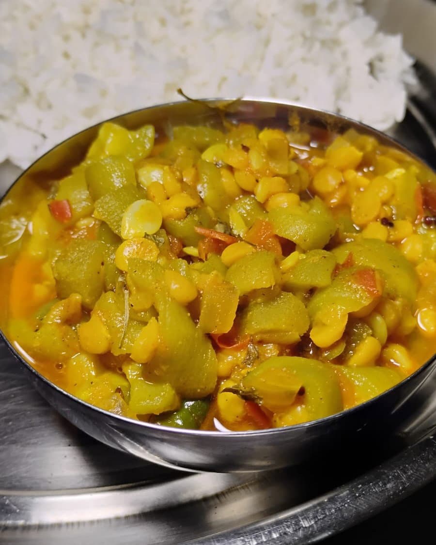 Turai Chana Dal Curry recipe