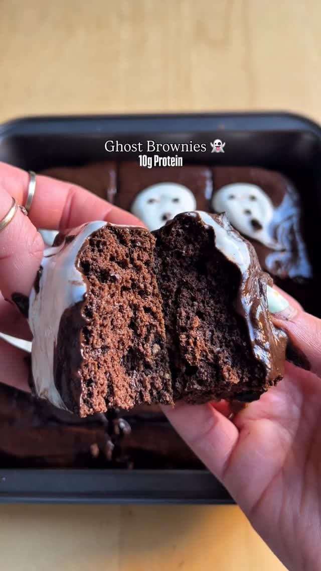 High-Protein Ghost Brownies recipe