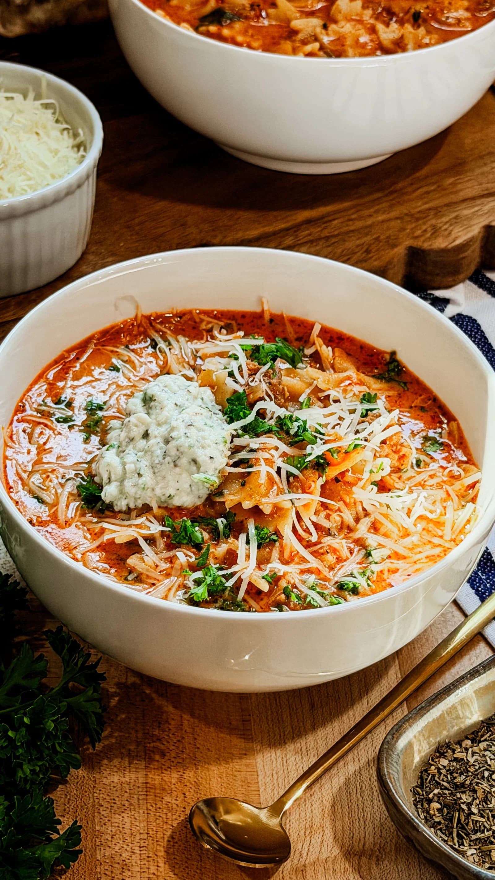 Quick Lasagna Soup recipe