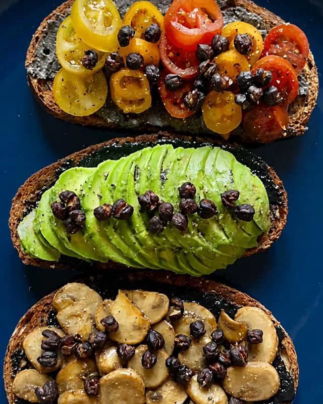 High-Protein Savoury Toasts Three Ways recipe