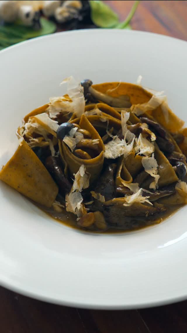 Pappardelle with Mushrooms, Miso Butter & Furikake recipe