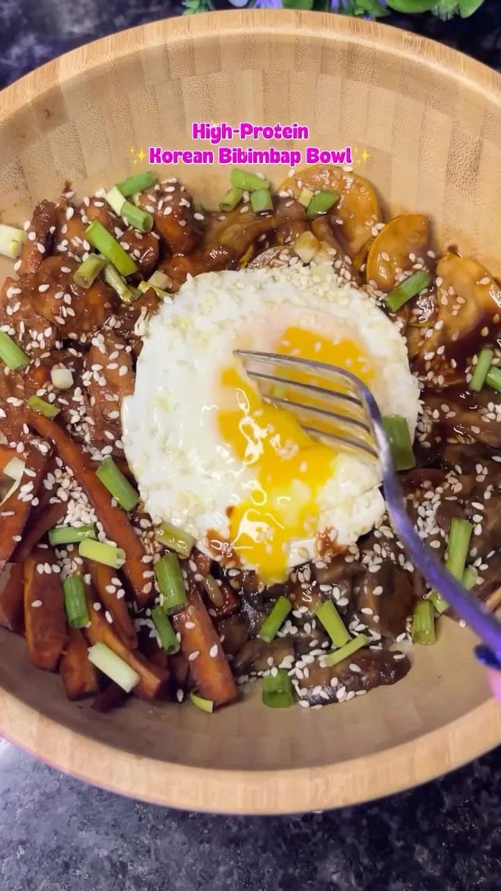 High Protein Bibimbap Bowl recipe