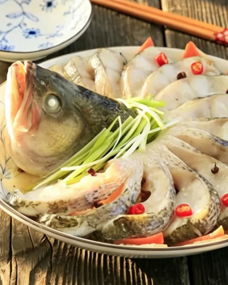 Steamed Perch (清蒸鲈鱼) recipe