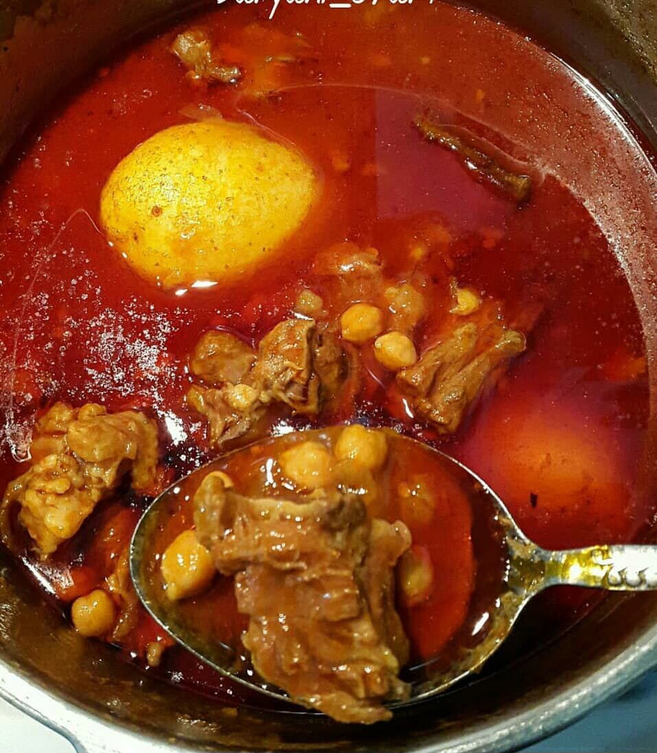 Persian Abgoosht | Traditional Persian Meat and Chickpea Stew recipe