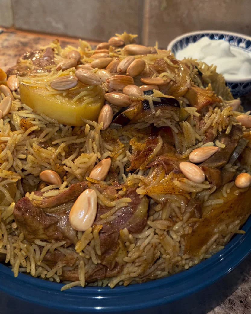 Palestinian Lamb Maqlooba recipe